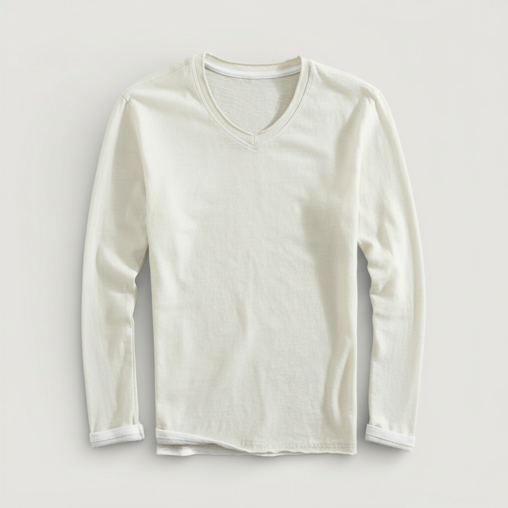 Natan – Sweter z dekoltem w serek